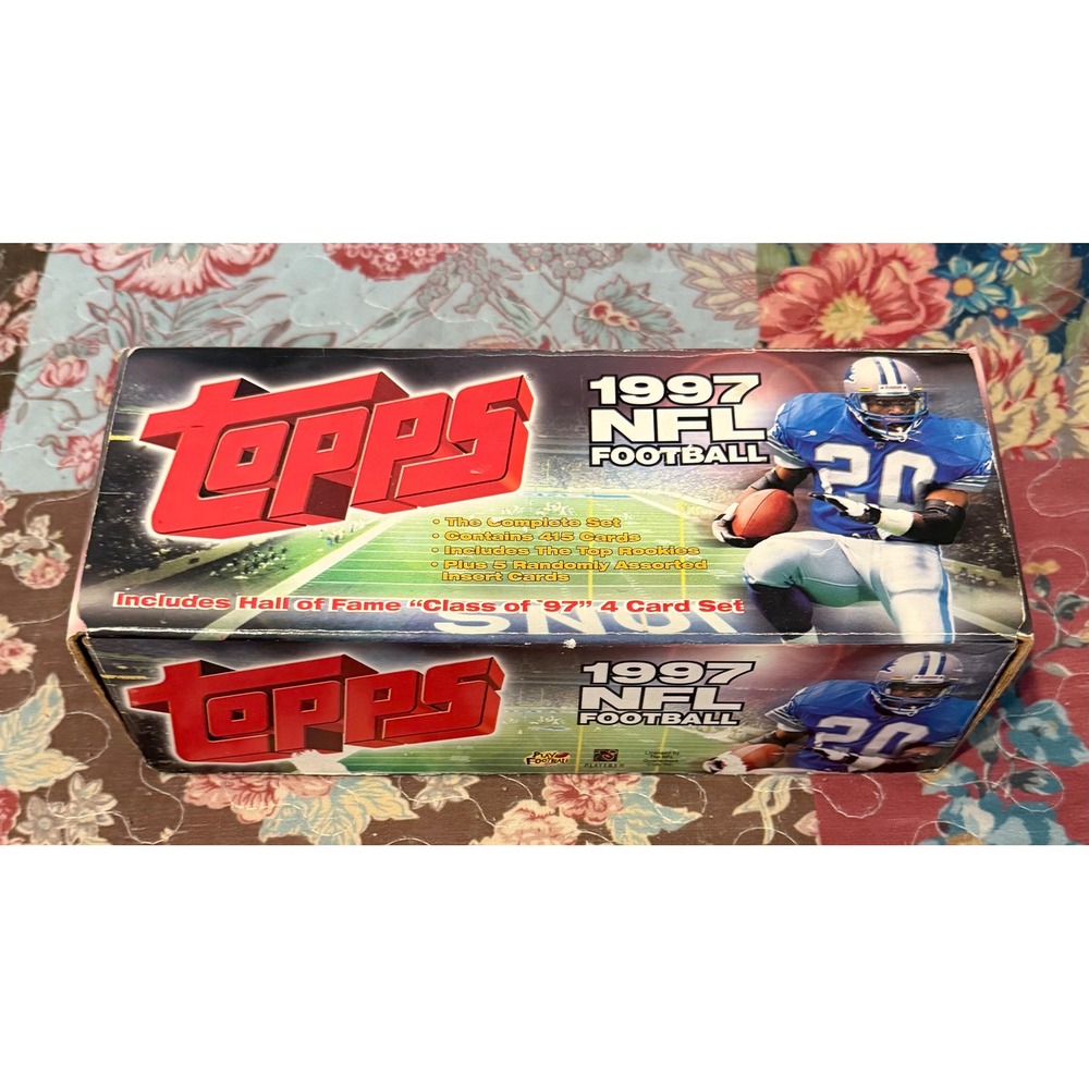 1997 Topps NFL Football Complete Set 415 Cards Hall of Fame Class of 97 Box